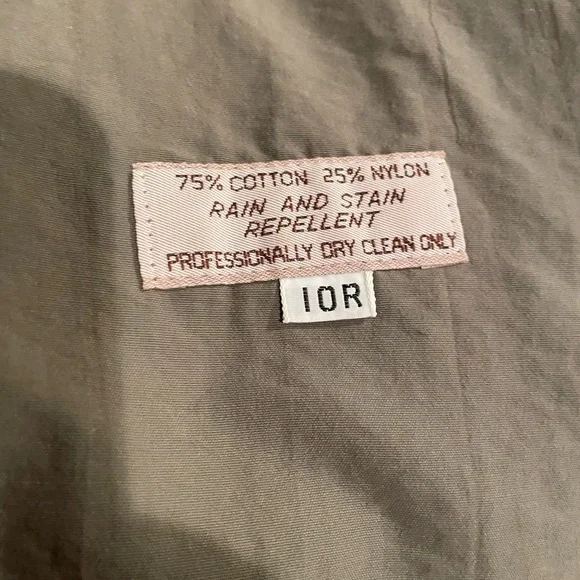 Vintage Austin Reed Olive Trench Coat - Picture 5 of 7